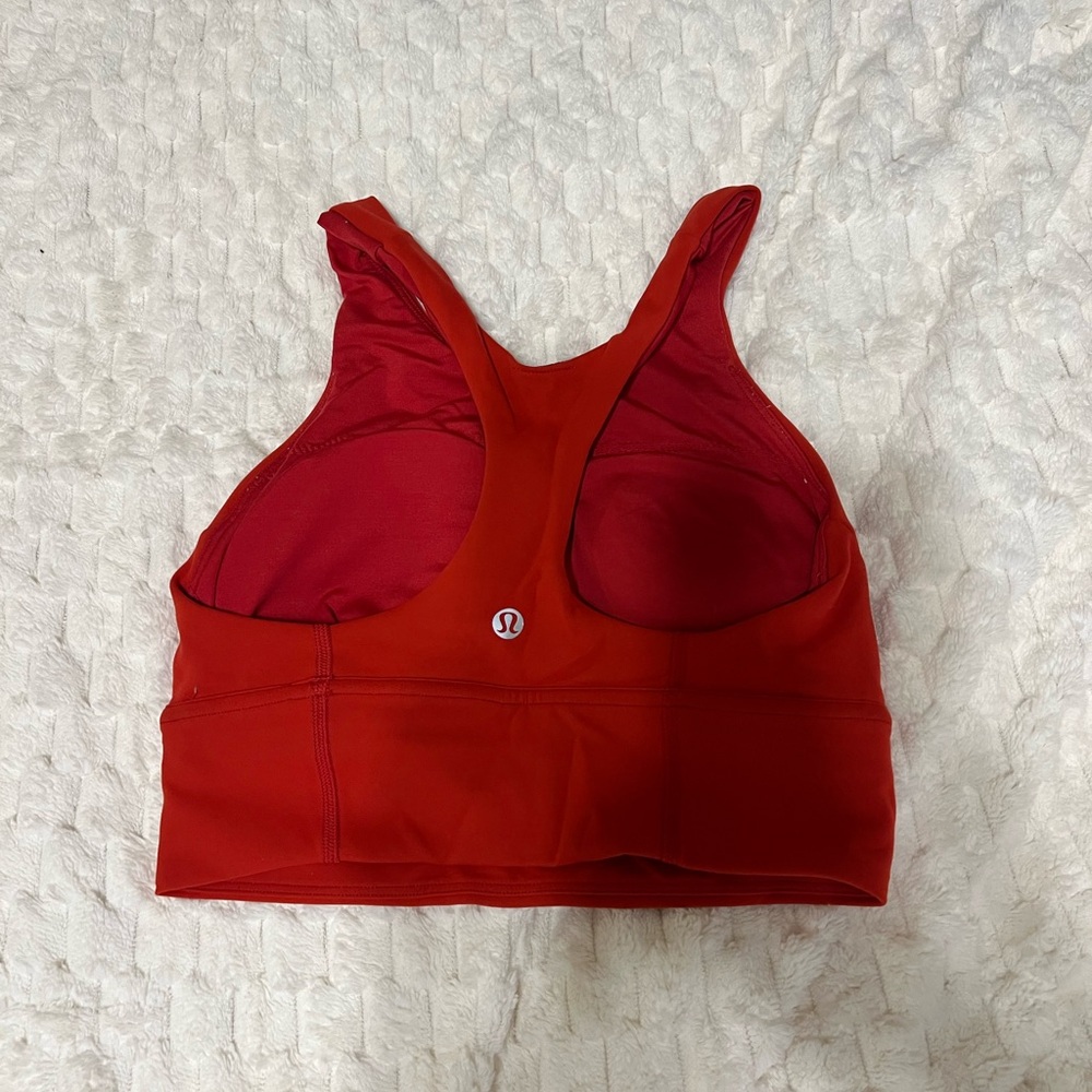 lululemon athletica Vibrant Red Sports Bra